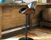 Orleans Furniture - Ashley Furniture - Bellatier Dining Room - Adjustable Height Bar Stool (Set of 2) / Bone - D120-230X2